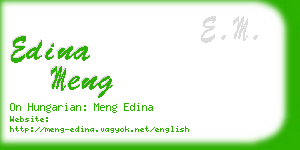 edina meng business card